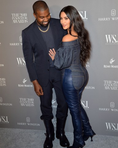 Kanye West and Kim Kardashian West
9th Annual WSJ. Magazine Innovator Awards, Arrivals, The Museum of Modern Art, New York, USA - 06 Nov 2019