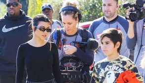 Kourtney Kardashian filming 'KUWTK' with Mason in Long Beach, CA
