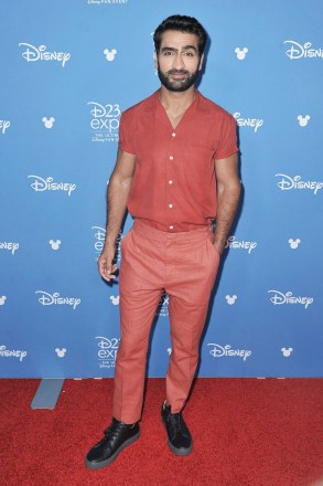 Kumail Nanjiani attends "Go Behind the Scenes with the Walt Disney Studios" press line at the 2019 D23 Expo, in Anaheim, Calif
2019 D23 Expo - Day 2, Anaheim, USA - 24 Aug 2019