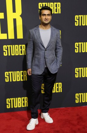 Kumail Nanjiani attends the LA Premiere of "Stuber" at the Regal LA Live, in Los Angeles
LA Premiere of "Stuber", Los Angeles, USA - 10 Jul 2019