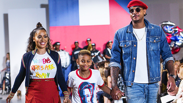 La La & Carmelo Anthony with son, Kiyan