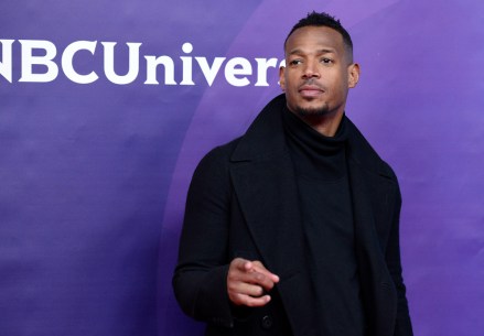 Marlon Wayans, a cast member in the NBC series "Marlon," poses during the 2018 NBCUniversal Summer Press Day, in Universal City, Calif
2018 NBCUniversal Summer Press Day, Universal City, USA - 02 May 2018