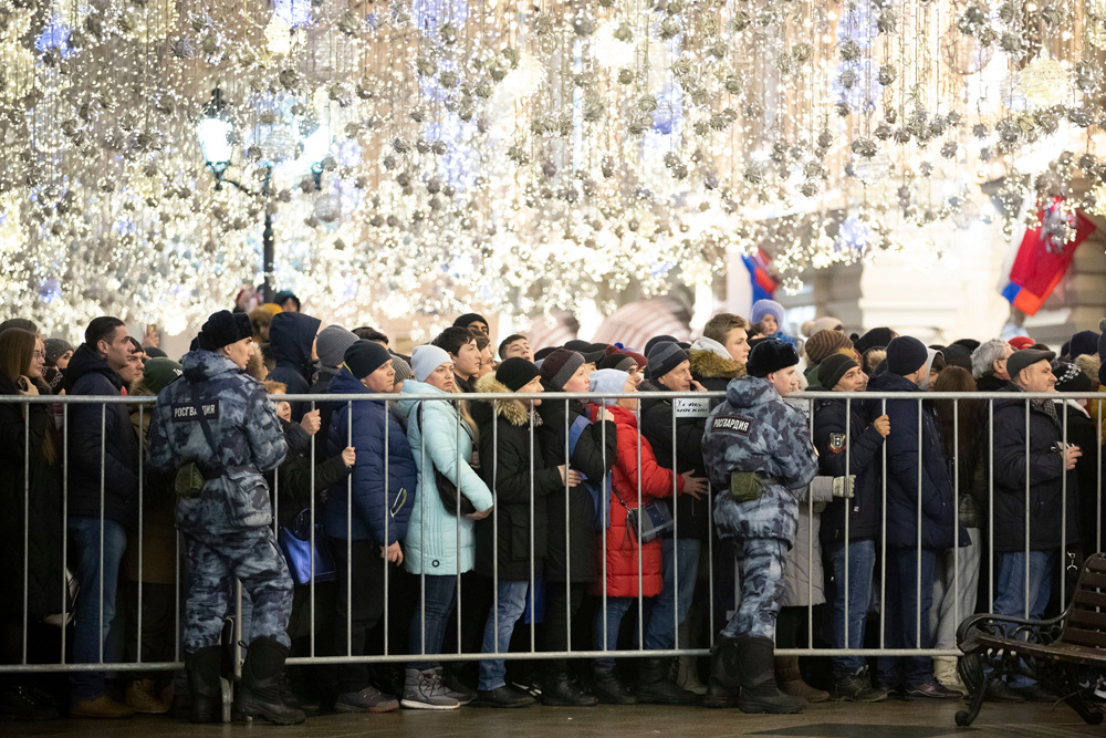 Russia New Year, Moscow, Russian Federation - 31 Dec 2019