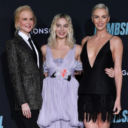 Nicole Kidman, Margot Robbie and Charlize Theron
'Bombshell' film premiere, Arrivals, Regency Village Theatre, Los Angeles, USA - 10 Dec 2019