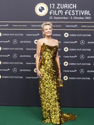 Sharon Stone poses on the Green Carpet during the 17th Zurich Film Festival (ZFF) in Zurich, Switzerland, 25 September 2021. The festival runs from 23 September to 03 October 2021.
17th Zurich Film Festival, Switzerland - 25 Sep 2021