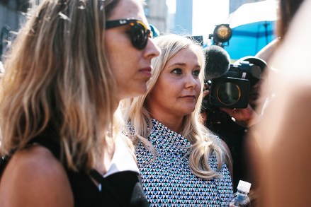 Some of deceased financier Jeffrey Epstein's alleged victims, including Virginia Roberts Giuffre (C) exit the United States Federal Courthouse in New York, New York, USA, 27 August 2019. Epstein's accusers attended a hearing to testify in favor of continuing his trial. Epstein was found dead in his prison cell on 10 August 2019 while awaiting trial on sex trafficking charges.
Epstein's accusers attend hearing, New York, USA - 27 Aug 2019