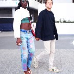 *EXCLUSIVE* Joshua Jackson and wife Jodie Turner-Smith attend the Red Hot Chili Peppers concert!