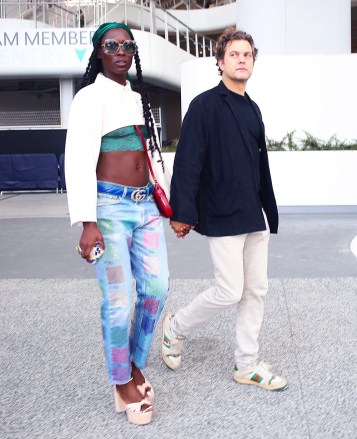 Los Angeles, CA - *EXCLUSIVE* - Actor Joshua Jackson and his wife Jodie Turner-Smith stepped out for a date night at the Red Hot Chili Peppers concert in Los Angeles.  Pictured: Joshua Jackson, Jodie Turner-Smith BACKGRID USA 1 AUGUST 2022 USA: +1 310 798 9111 / usasales@backgrid.com UK: +44 208 344 2007 / uksales@backgrid.com *UK Clients - Pictures Containing Children Please Pixelate Face Prior To Publication*