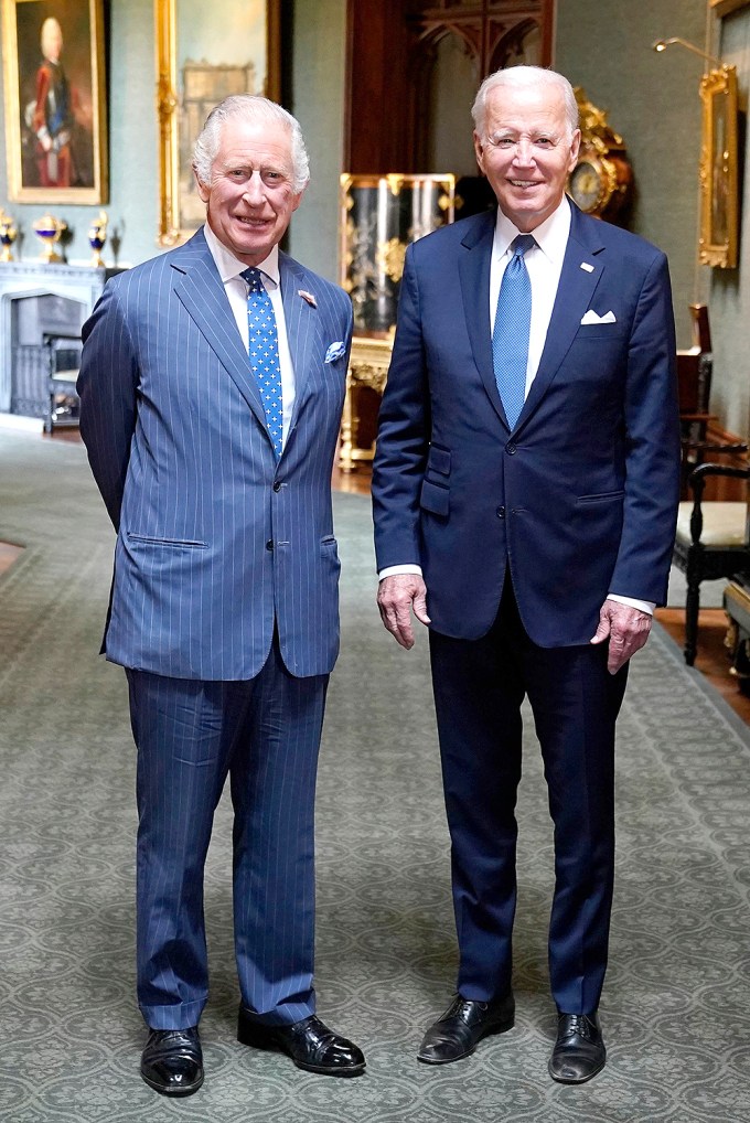 King Charles Welcomes Joe Biden To Windsor Castle