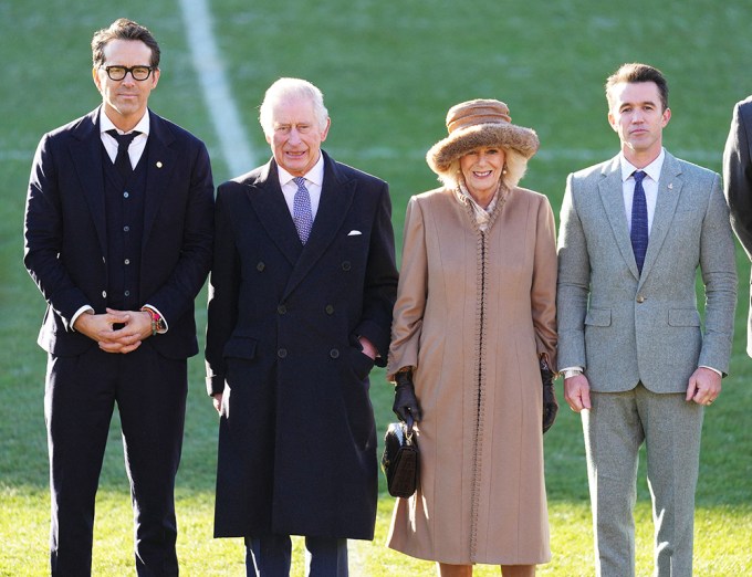 King Charles & Queen Consort Camilla Meet Ryan Reynolds & Rob McElhenney