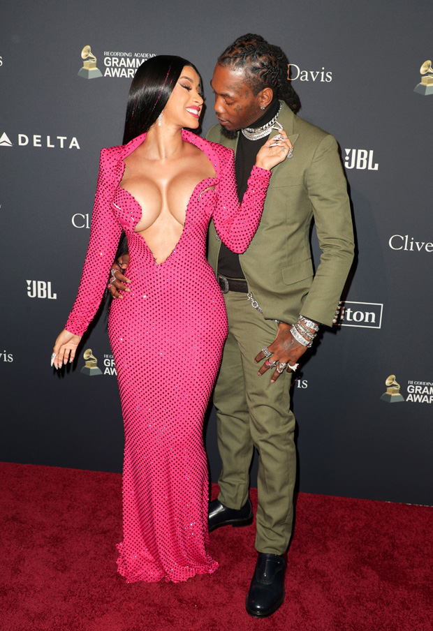 cardi b pink outfit