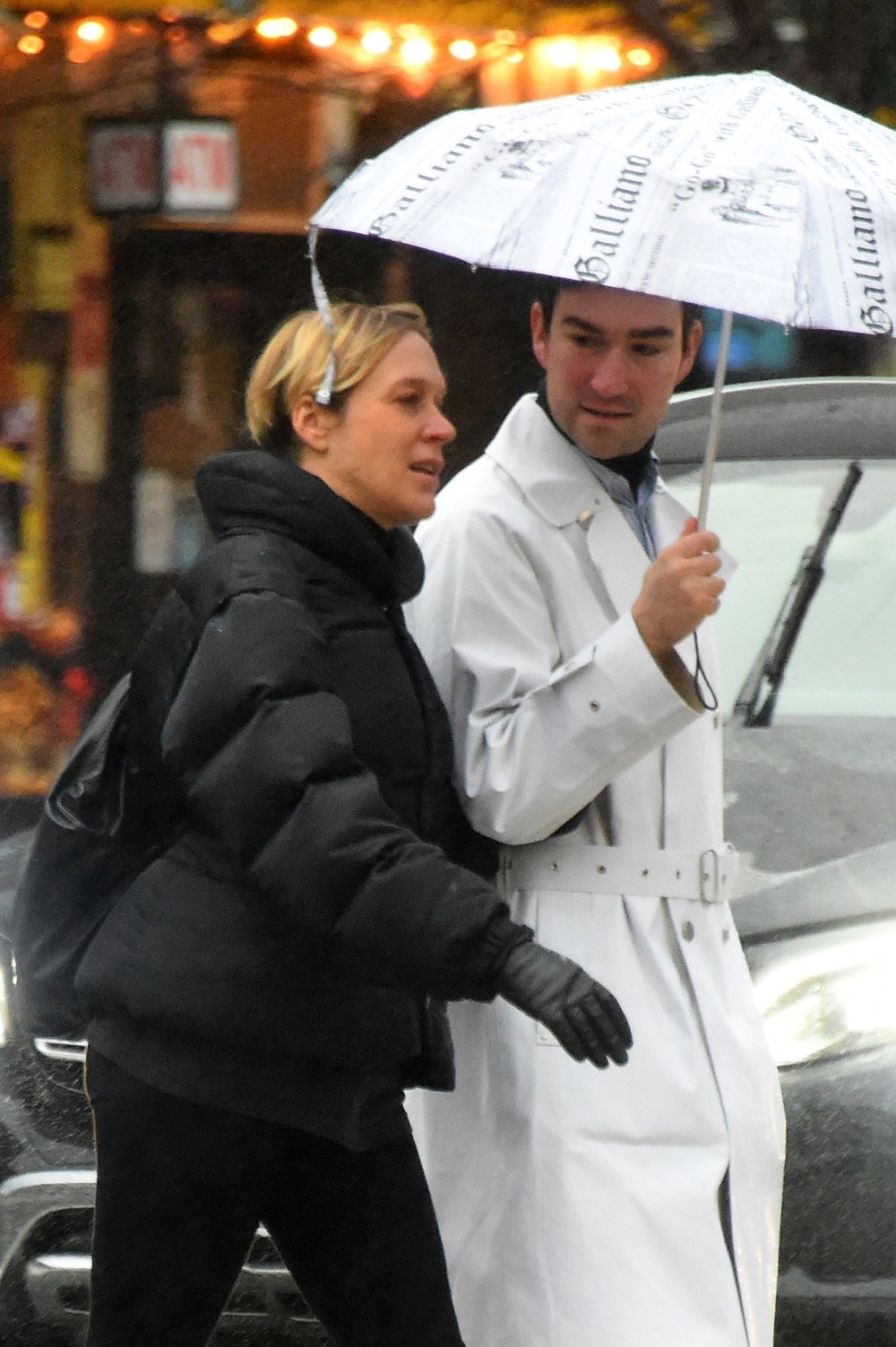 *EXCLUSIVE* Chloe Sevigny and her boyfriend Sinisa Mackovic are seen out in Manhattan