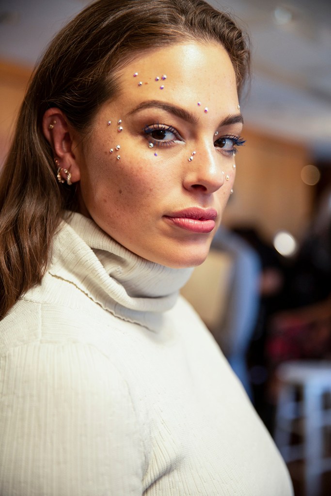 Models get ready backstage for Christian Siriano Fall 2019 show during NYFW
