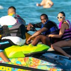 *EXCLUSIVE*  P Diddy in Miami spends a day jet skiing with mystery lady and pal DJ Khaled and Future!