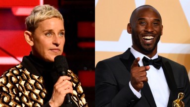 Ellen DeGeneres and Kobe Bryant