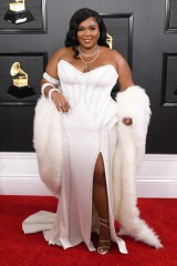 Lizzo62nd Annual Grammy Awards, Arrivals, Los Angeles, USA - 26 Jan 2020Wearing Atelier Versace, Custom