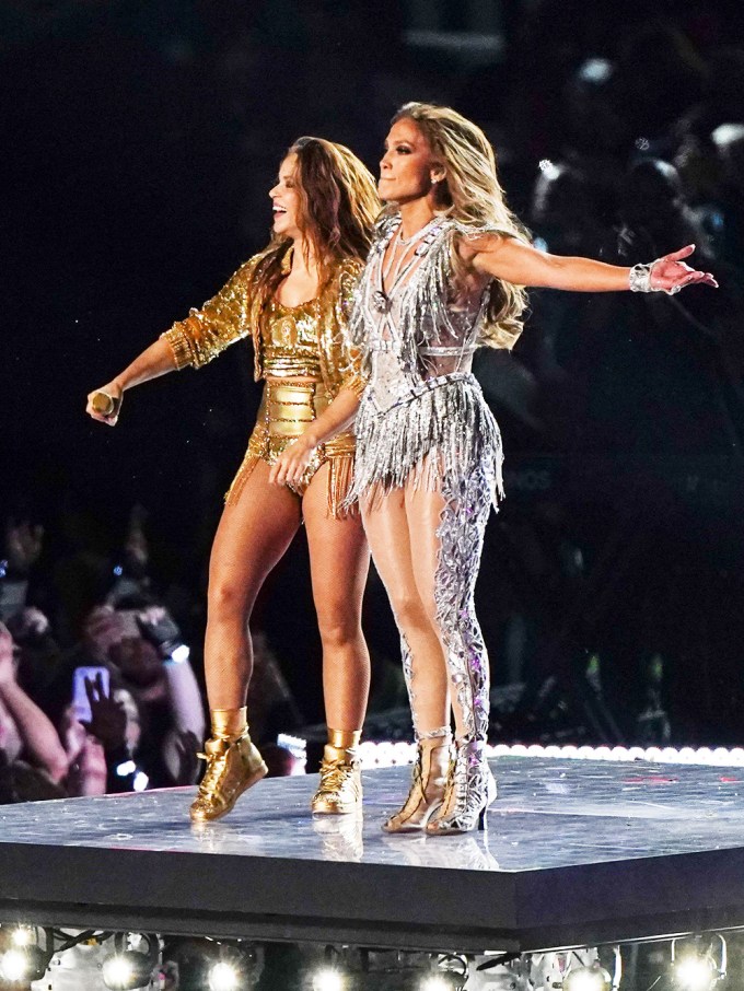 Jennifer Lopez & Shakira At Super Bowl LIV