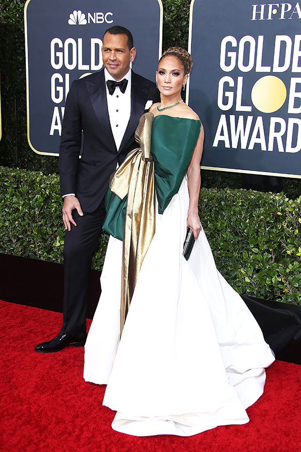 Jennifer Lopez & Alex Rodriguez at 2020 Golden Globes 