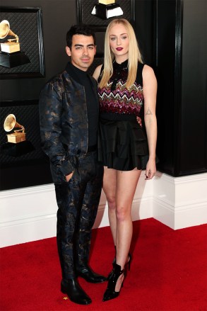 Joe Jonas and Sophie Turner
62nd Annual Grammy Awards, Arrivals, Los Angeles, USA - 26 Jan 2020