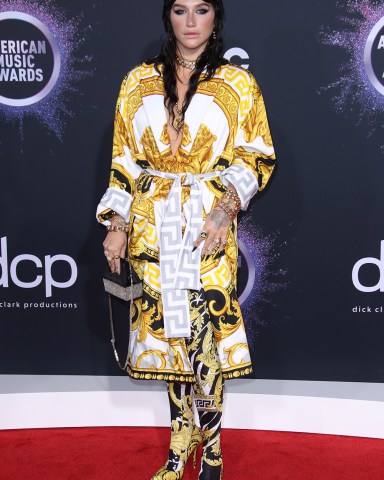 Kesha
47th Annual American Music Awards, Arrivals, Microsoft Theater, Los Angeles, USA - 24 Nov 2019
Wearing Versace