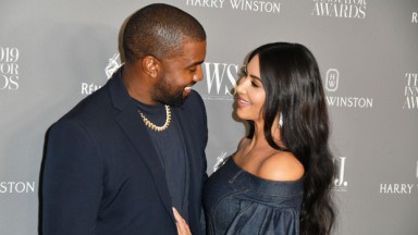 Kim Kardashian & Kanye West on the red carpet