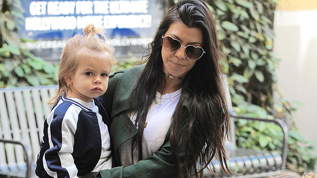 Kourtney Kardashian out with her kids