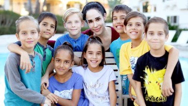 Nadya Suleman and her octuplets