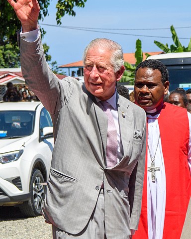 Prince Charles attends a service of Thanksgiving at St. Barnabas' Anglican Cathedral Prince Charles visit to The Solomon Islands - 24 Nov 2019 Prince Charles arrived to the cathedral and was greeted by the Archbishop of Melanesia, The Most Reverend George Takeli and the Governor-General of the Solomon Islands, The Right Reverend Sir David Vunagi. After the service concluded, he met the Sisters of the Christian Care Centre and members of the congregation.