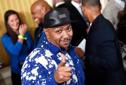Songwriter of the Year Timbaland poses for photographers at the 2015 ASCAP Rhythm & Soul Awards in Beverly Hills, Calif. Timbaland, the executive music producer of the hit series Empire, says he has completed his upcoming album and will use television as a platform for the new musicMusic-Timbaland, Los Angeles, USA - 25 Jun 2015