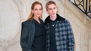 Uma Thurman & Son, Levon Hawke, Attend Paris Fashion Week 2020: Photo ...
