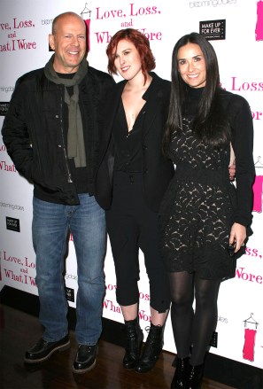 Bruce Willis, Rumer Willis, Demi Moore 'Love, Loss And What I Wore' New Cast Introduction at B.Smith's Restaurant, New York, America - 24 Mar 2011