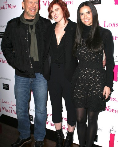 Bruce Willis, Rumer Willis, Demi Moore
'Love, Loss And What I Wore' New Cast Introduction at B.Smith's Restaurant, New York, America - 24 Mar 2011
