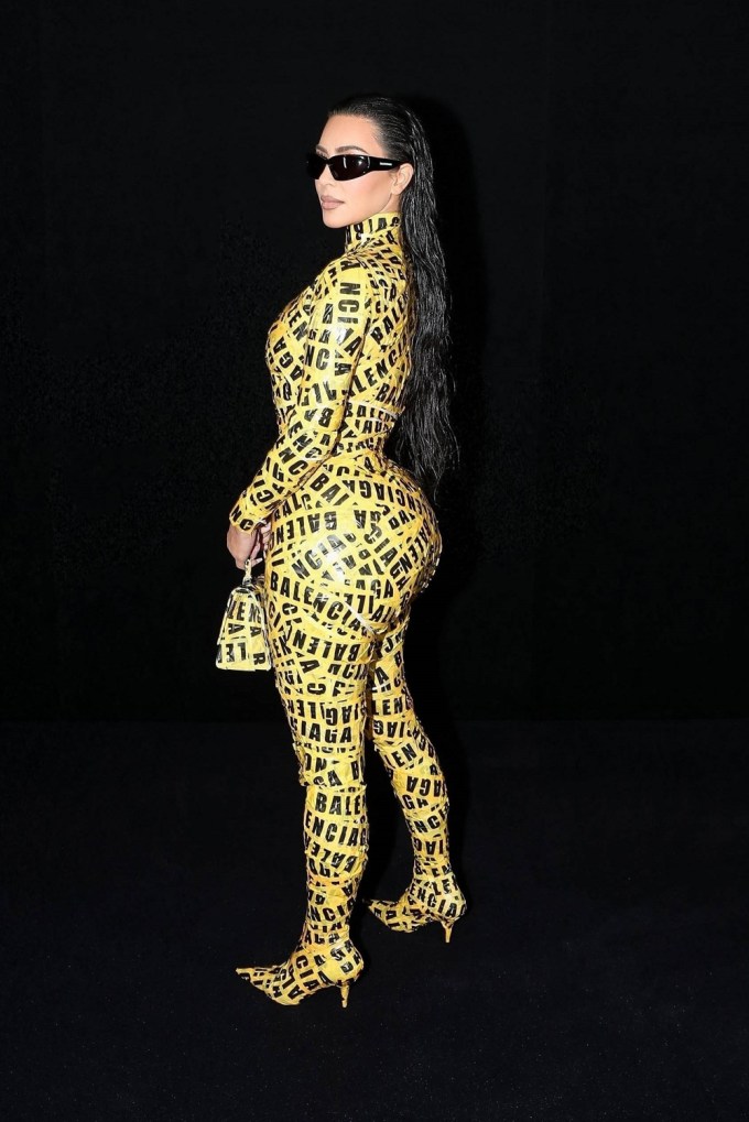 Kim Kardashian in Balenciaga Jumpsuit