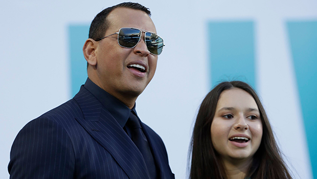 Alex Rodriguez cheers on daughter Natasha singing national anthem