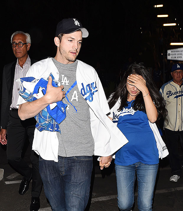 Ashton & Mila's Dodgers Game PDA