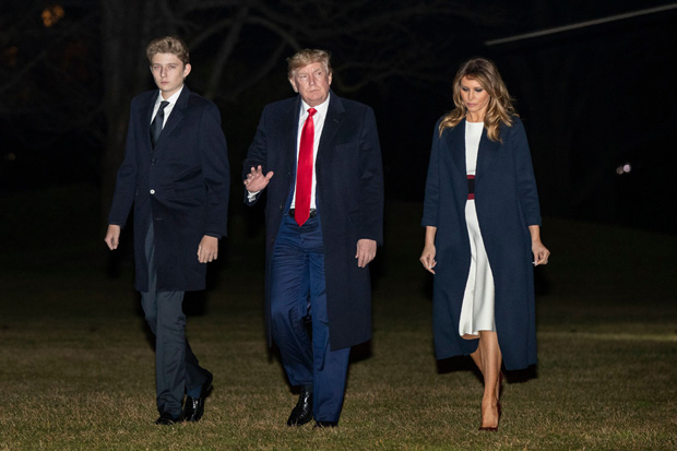 Barron Trump, Donald Trump, Melania Trump