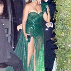 La La Anthony stuns in green while arriving at Beyoncé and Jay-Z's Oscars after-party!