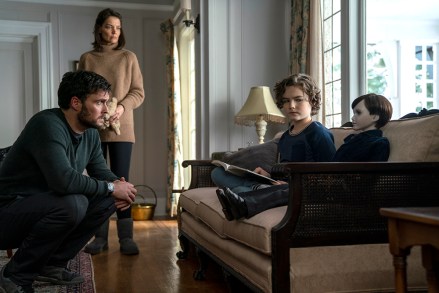 Owain Yeoman, Katie Holmes and Christopher Convery star in BRAHMS: The Boy II