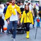 Brittany Snow Is "Raining Cats And Dogs" With Fiance Tyler Stanaland For Halloween Parade In NYC