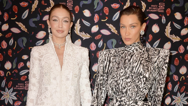 Gigi & Bella Hadid Hold Hands On Red Carpet At Paris Fashion Week: Pic ...