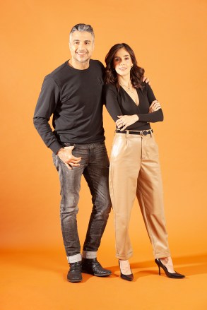 Jaime Camil & Sandra Echeverria stop by HollywoodLife in NYC.