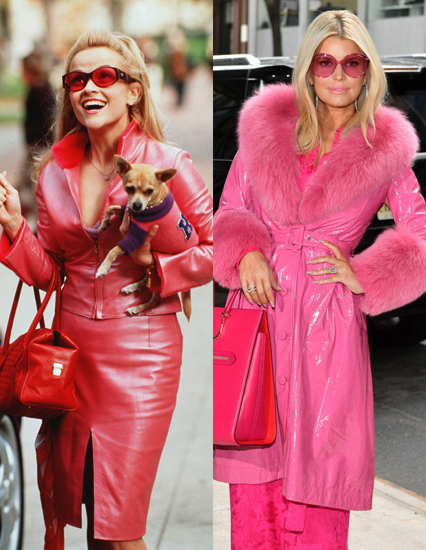 jessica simpson pink coat