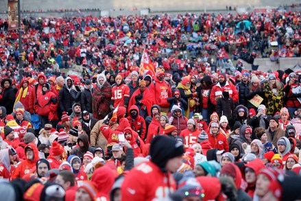 Kansas City Chiefs fans gather for a Super Bowl parade and rally in Kansas City, Mo
Chiefs Super Bowl Parade Football, Liberty, USA - 05 Feb 2020