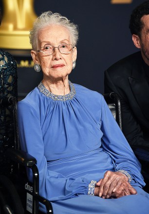 Katherine Johnson poses in the press room at the Oscars, at the Dolby Theatre in Los Angeles
89th Academy Awards - Press Room, Los Angeles, USA - 26 Feb 2017