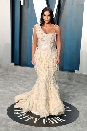 Kim Kardashian West
Vanity Fair Oscar Party, Arrivals, Los Angeles, USA - 09 Feb 2020
Wearing Alexander McQueen