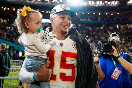 Sterling Mahomes is Dressed in Chiefs Gear for Football Season