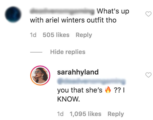 Sarah Hyland Instagram