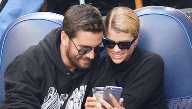 Scott Disick Sofia Richie social media love