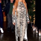 Christina Aguilera Wears Skin Tight Snakeskin Bodysuit as She Celebrates The Release of Her New Single 'Pa Mis Muchachas', Los Angeles, USA - 22 Oct 2021