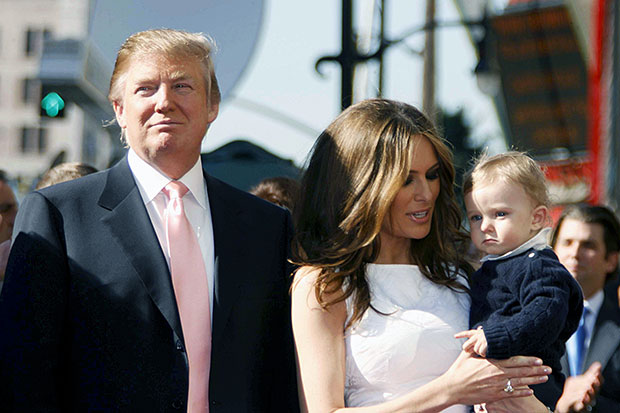 donald melania barron trump